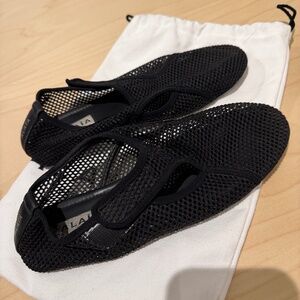 Alaia Fishnet Slip On Flats